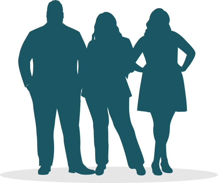 Grupa zróżnicowanych sylwetek ludzkich w rzędzie – nagłówek kampanii świadomości medycznej w temacie masy ciała