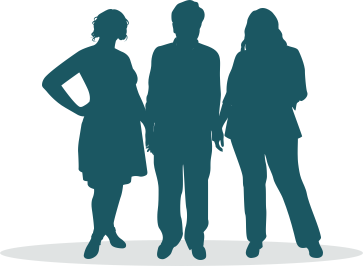 Graficzna ilustracja sylwetek przedstawiająca zróżnicowanie masy ciała w populacji